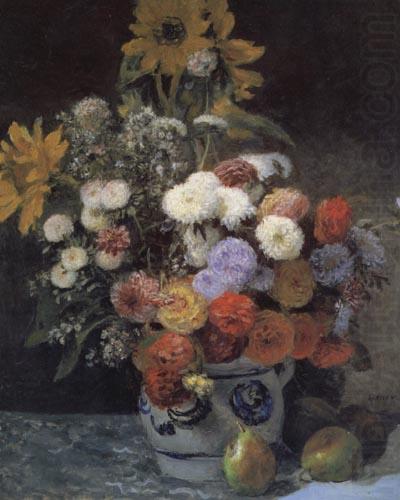 Pierre Renoir Mixed Flowers in an Earthenware Pot china oil painting image